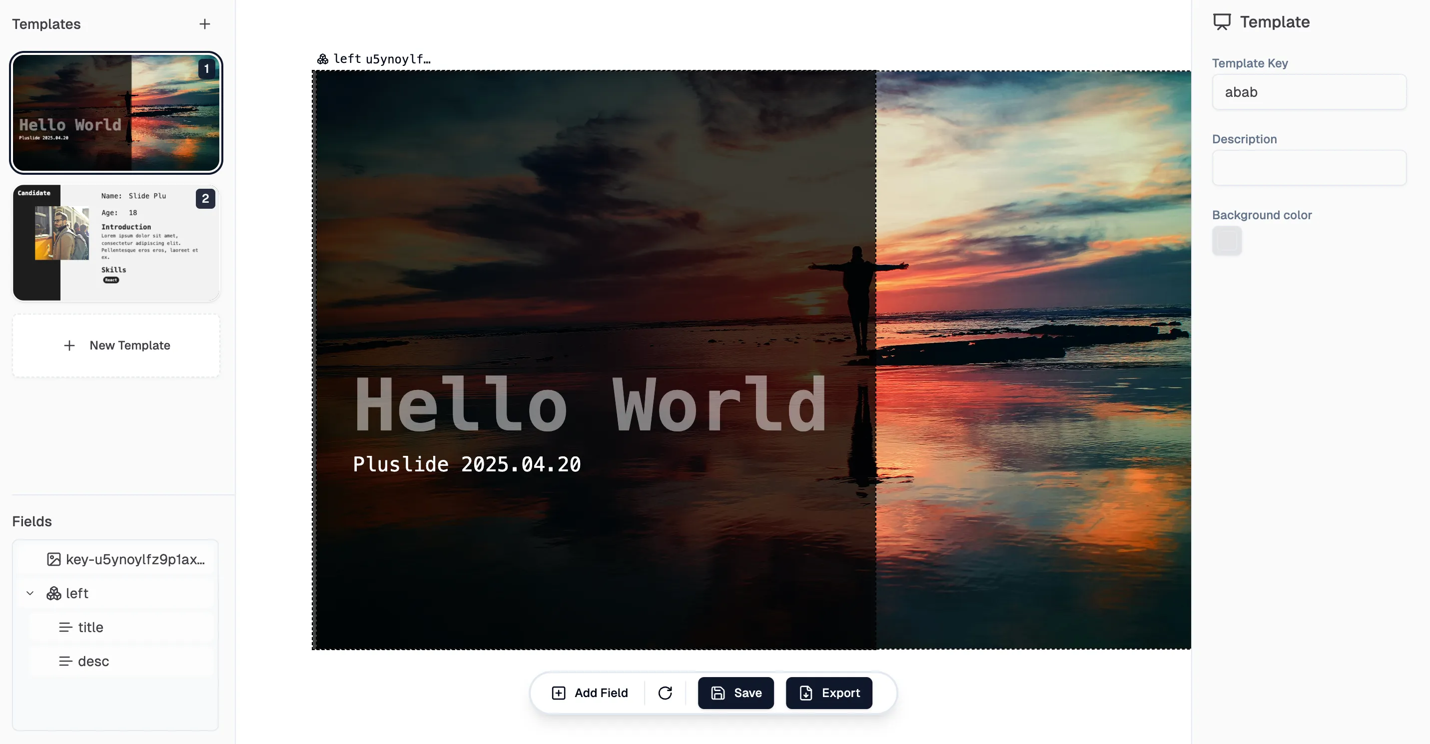 No-Code Template Editor